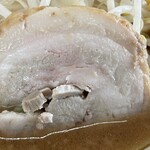 ラーメン もっけだの - 『朝食セット(ラーメン)+メンマ』の『ラーメン+ニンニク』の豚