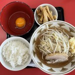 ラーメン もっけだの - 『朝食セット(ラーメン)+メンマ』