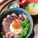かまど - あか牛丼セット　1760円