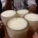 カレーコーナー三原 - 生ビール(ジョッキ)でかんぱ〜い！