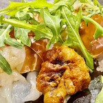 渡辺料理店 - にんにくの香りを少し纏った円やかなクリームチーズのソースが全体をまとめてくれます