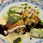 渡辺料理店 - 伝助穴子はフォアグラを巻いてムニエルにした逸品　こちらで正解でした