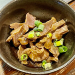 お好み焼き 鉄ちゃん - スナギモのにんにく醤油漬け　ワイフの大好物です