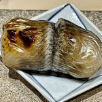 鮨 心白 - 目光の焼き物です　グリーンアスパラが巻いてあって食感が面白いことになってます