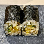 鮨 心白 - 摘みはウニタク　積丹の雲丹を巻いてくれました