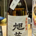 鮨 心白 - 旭菊生酛純米も熱燗でいただきました　優しい甘さがあります