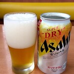 幸楽苑 - グラスに移せば「グラス生ビール」❗