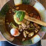 スープカレーなっぱ - 鶏ざむらい