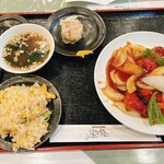 宝龍 - 酢豚定食(チャーハン)_¥980