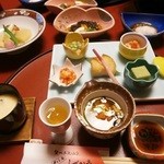 そば庵しづか亭 - 夕食膳。