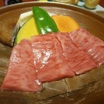 Soba An Shiduka Tei - 前沢牛ステーキ。