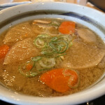 寿松庵 - 野菜たっぷりどんぶりの豚汁