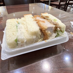 原信 - 料理写真:とんかつランチセットきんぴら&ポテト(税込み238円)