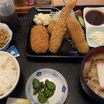 Maruya - ミックスフライ定食1000円