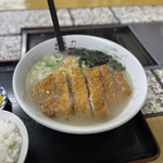 Asano - カツラーメン（塩）ライス付き（1,000円）