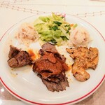 トルコレストラン イスタンブールGINZA - 3種ケバブ盛り合わせ