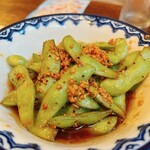 麺線屋formosa - 台湾辣油入り枝豆