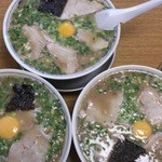 幸陽閣 - 卵入りラーメン（ねぎ多め　2013.8）