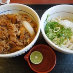 Nakau - （2013/7月）和風牛丼＋すだちおろしうどん（小）