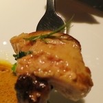 エクアトゥール - 中からフォアグラを取り出しました