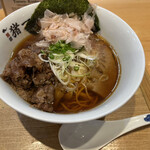 麺屋 猪一 - 炙り和牛出汁そば　黒醤油