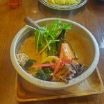 スープカレー ビリーブ - 15種野菜を大地のスープ3番tp納豆で
