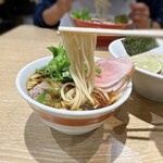 一番だしラーメン しんせん - 特製昆布水つけ麺（黒）＠1,200円（税込）