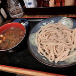 国分寺　甚五郎 - 【2023年03月】鴨汁うどん半分＠800円（▲50円）。