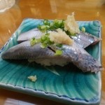 剣寿司 - 鰯の握り