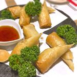 全席完全個室居酒屋 おば九 - ｺｰｽ パリパリ揚げ春巻き　2023.6.8