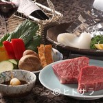 Setsu gekka - 神戸牛サーロインか和牛フィレと旬の魚介を鉄板で！
      メインの牛ステーキ、魚介など全10品　当日予約OK！
