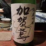 鳥たけ - 先ずは金沢の思い出に地元の蔵の日本酒を。