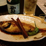 あじわい処　あかぎ 湯田店 - のどぐろの煮付け，かなりの大きさです。