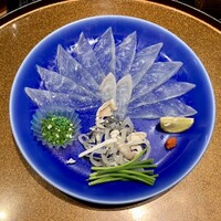 下関春帆楼 阿倍野店 - ふく薄造り小皿