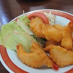 四興楼 - エビの天ぷら