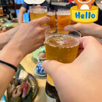 小料理 椿 - 瓶ビールでスタート