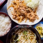 坂入きのこ園 - 焼肉定食(600円)