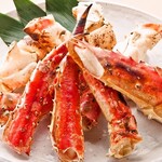 Grilled real king crab