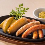 Assorted grilled Hokkaido sausage