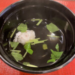 すし処 宮葉 - お椀（いか真薯（しんじょう））