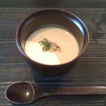 松水庵 - 菫(すみれ 2300円) 椀物：朧とうふの豆乳スープ