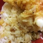 Kunimatsu - 飯に埋もれているタレが浸みた天かすが好き！