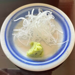 蕎麦わたなべ - 薬味。本山葵です。