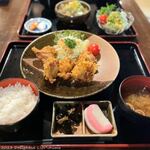 Shouwa Retorona Onsen Sentou Tamagawa Onsen - から揚げ定食
