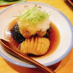 福来寿司 - アイナメと丸ナスの揚出し