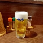 鳥久 - 生ビール 480円