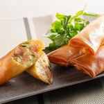 Spring rolls with lots of ingredients