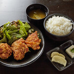 Otaru Zangi set meal (3 pieces)