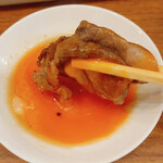 にんにく焼肉 プルシン - コウネ 生卵をつけて