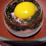 八重洲 steak & seafood 鉄板焼き 一心 - A5黒毛和牛の昆布〆タルタル